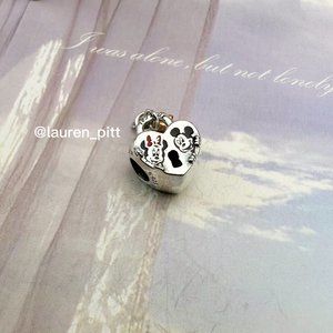 Disney Mickey Mouse & Minnie Mouse Padlock Charm